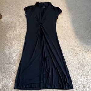 Black Short Sleeve Maternity Dress